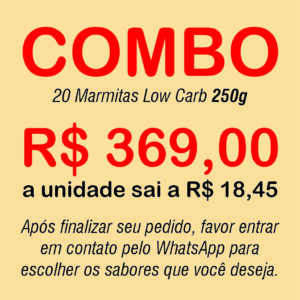 20 Marmitas Low Carb 250g